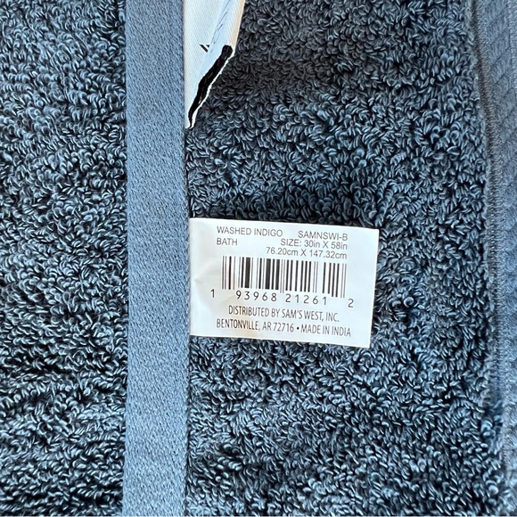 NEW Member's Mark Hotel Premier Towel Set- Indigo (Partial Set) - Picture 8 of 12